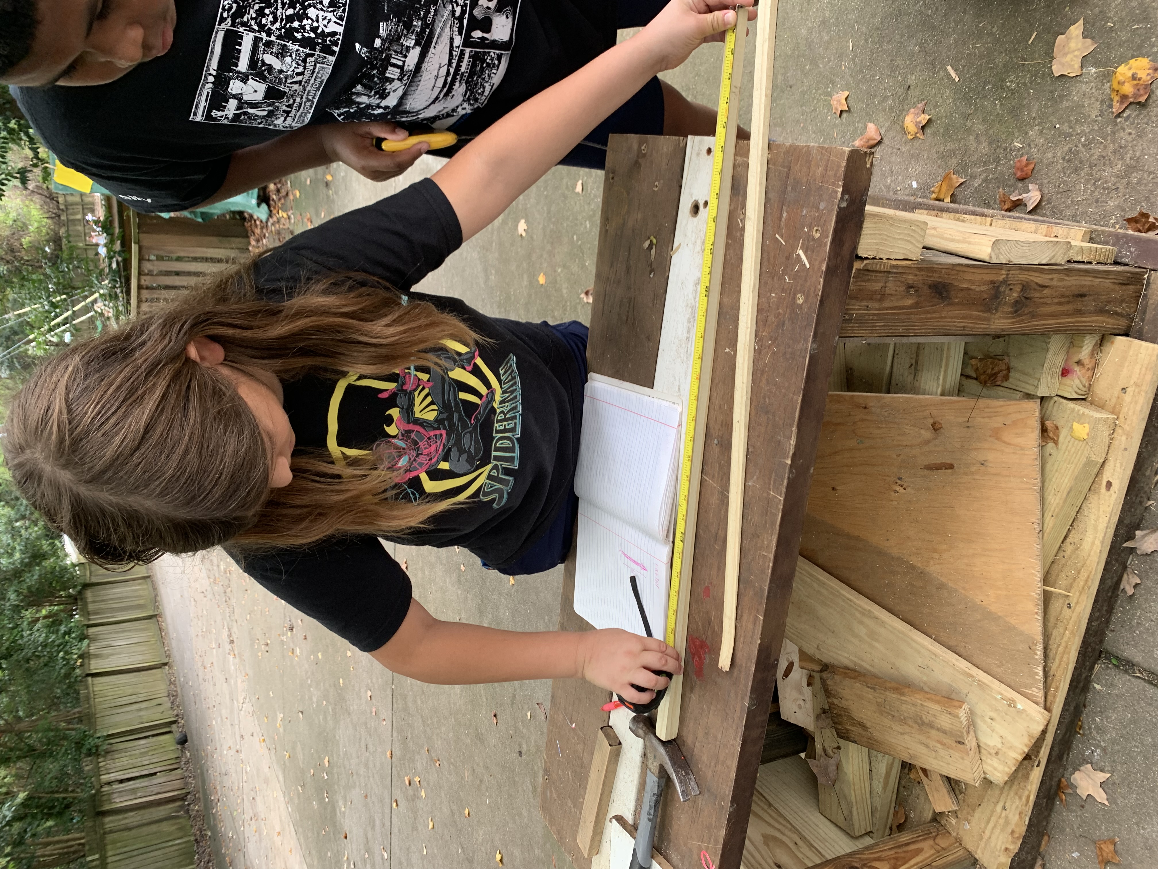 Kai building squirrel home